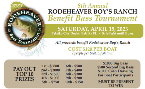 2024 Rodeheaver Boys Ranch Benefit Bass Tournament - Rodeheaver Boys Ranch